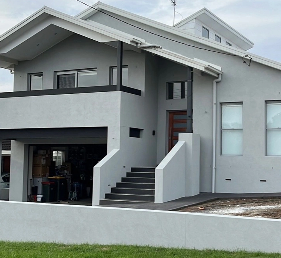 Where acrylic rendering is used
